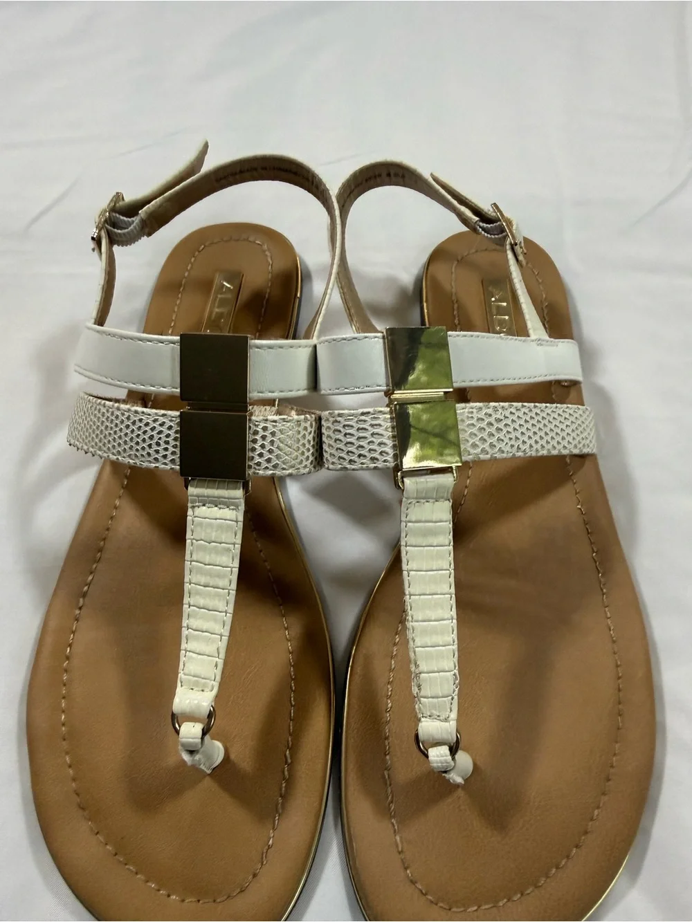 Aldo white strap